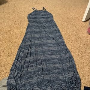 Halter maxi maternity dress